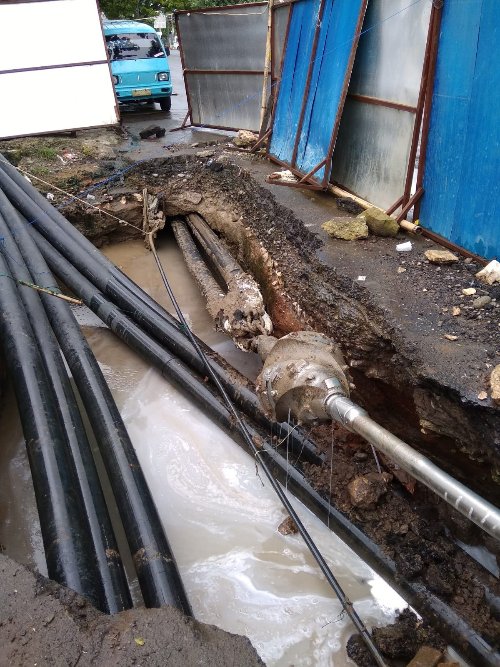 penempatan pipa metode hdd 225x300 Horizontal Directional Drilling CV Mandiri Jaya Beton