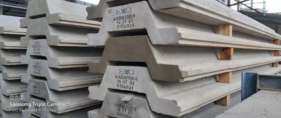 Sheet pile beton precast untuk turap dan dinding penahan tanah CV Mandiri Jaya Beton